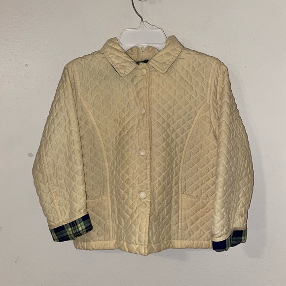 Talbots | Jackets & Coats | Talbots Cream Quilted Kids Jacket | Poshmark